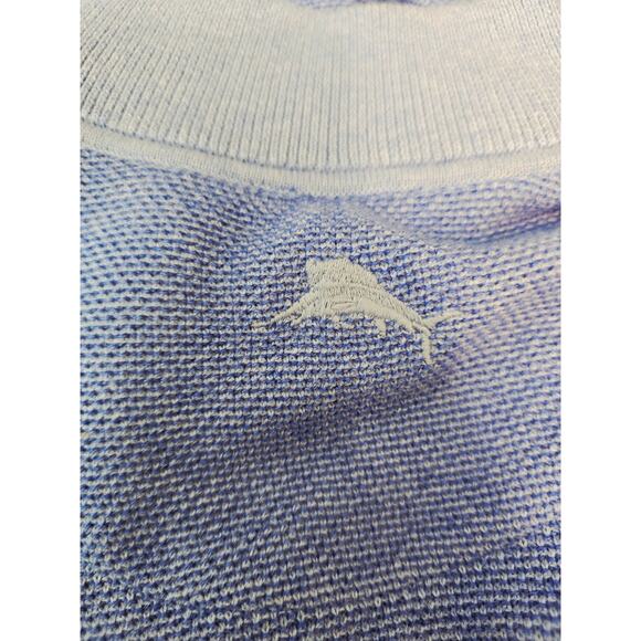 Tommy Bahama Island Zone Coolside Blue Full Zip Sweater Vest Mens XL - Picture 3 of 6